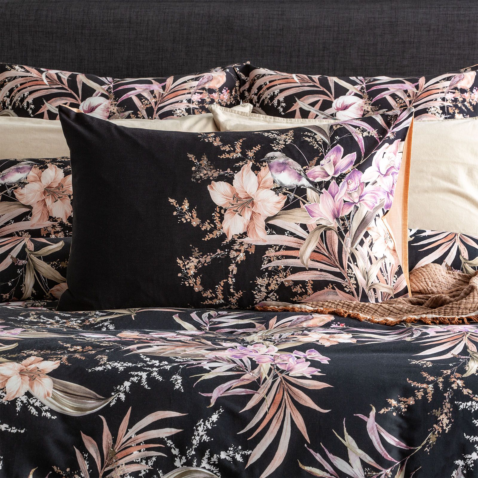 Renee Taylor Grevillea Onyx Quilt Cover Set - Finnys Manchester
